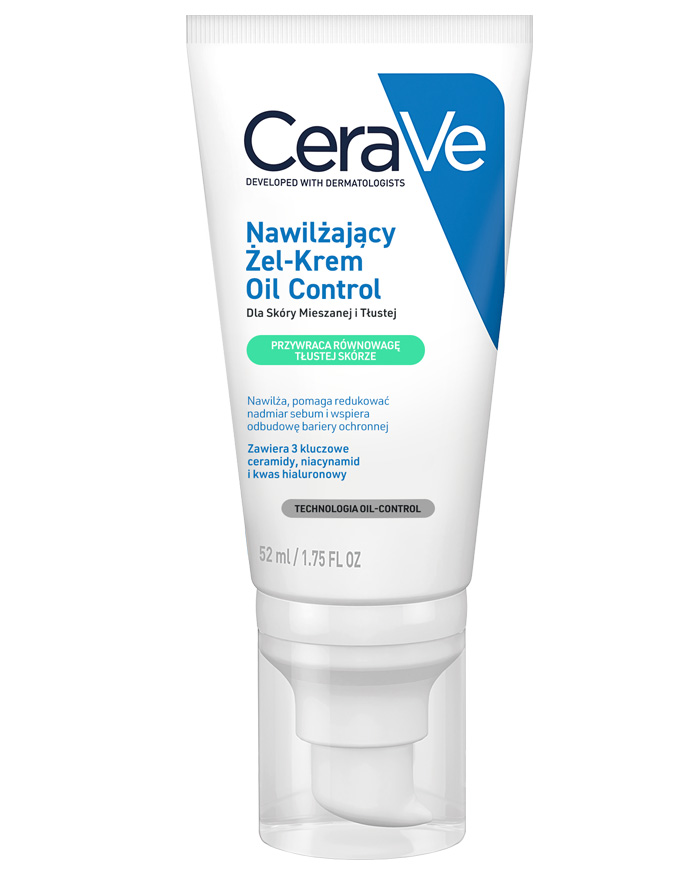 Zamknięta tubka CeraVe Żel-Krem Oil Control