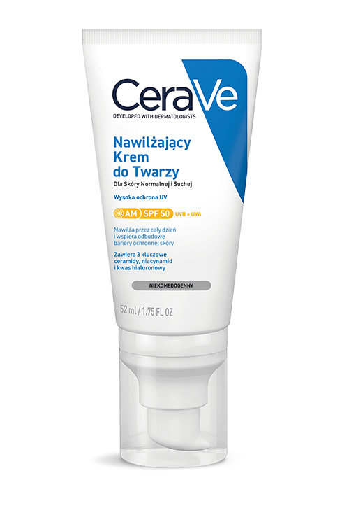 CeraVe Nawilżający Krem do twarzy SPF50