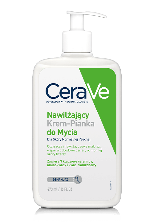 Butelka CeraVe Nawilżającego Kremu-Pianki do Mycia