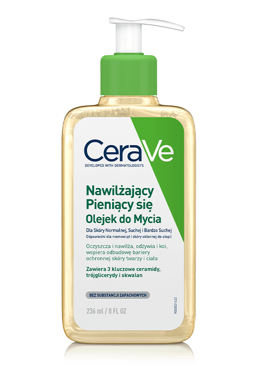 CeraVe Nawilżający Pieniący się Olejek do Mycia 