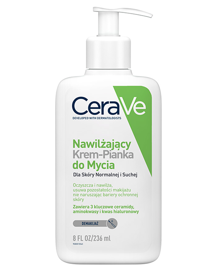 CeraVe Nawilżający Krem-Pianka do Mycia przeciwko swędzeniu twarzy