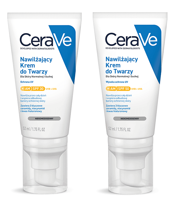 Nawilżający krem do twarzy spf30 i spf50